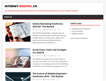 Tablet Screenshot of blog.internet-briefing.ch